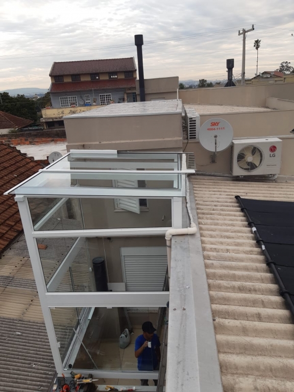 Cobertura de Vidro para Varanda CRISTO REDENTOR - Cobertura Vidro Temperado