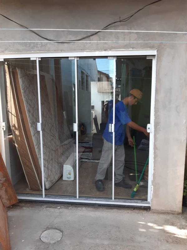 Empresa de Porta de Vidro de Correr 4 Folhas Canoas - Porta de Vidro para Sala