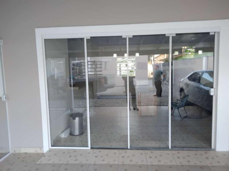 Porta de Garagem de Vidro Temperado São José - Porta Externa de Vidro Temperado