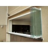 janela de vidro para quarto Higienópolis