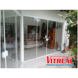 preço de porta de vidro temperado pivotante São José